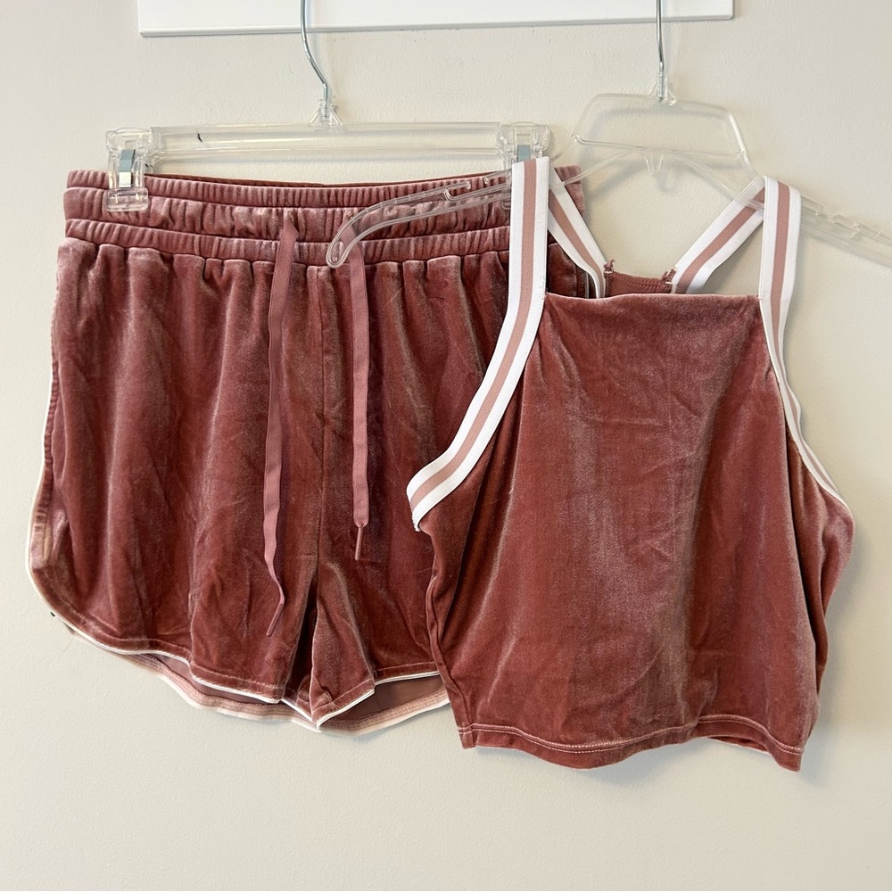 BuffBunny Velour Disco Short and Top Set